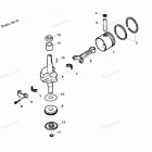 H005211SD Коленвал и поршни