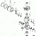 H090422SD Crankshaft And Piston And Conn Rods