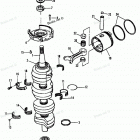 H120422RD Коленвал и поршни