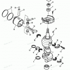 H090412RX Коленвал и поршни