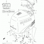 DF140 Крышка двигателя  (для моделей 2002 года)