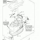 DF200 Капот двигателя  (для моделей DF225, 2004-2009 год...