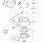 DF25R Корпус магнето, стартер, глушитель