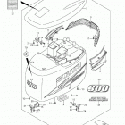 DF300 Крышка двигателя  (2010 год)