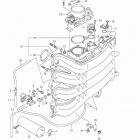 DF175 Впускной коллектор и дроссель газа