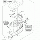 DF200 Капот двигателя  (для моделей DF250, 2004-2009 год...