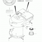DF175 Глушитель и круглый кожух механизма