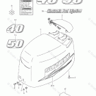 DF 50TLK8 Engine Cover (Model :10-)