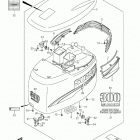 DF300 Капот двигателя (для моделей DF300, 2007-2009 года...