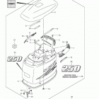 DF200 Капот двигателя (для моделей DF250, после 2010 год...