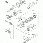 Bayou 300 (KLF300-B9) Валы и вилки переключения передач