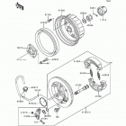 Bayou 300 (KLF300-B9) Задняя ступица колеса