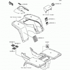 Bayou 300 (KLF300-B9) Наклейки предупреждения