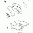 Bayou 300 (KLF300-B9) Decals(red)(klf300-b9)