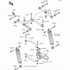 Bayou 300 (KLF300-B9) Задняя подвеска