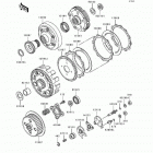 Bayou 400 4X4 (KLF400-B1) Сцепление