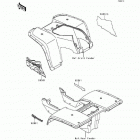 Bayou 300 (KLF300-B8) Decals(ebony)(klf300-b8)