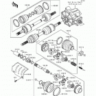 Bayou 400 4X4 (KLF400-B3) Drive shaft(front)(klf400-b3)