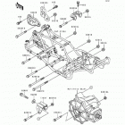 Bayou 400 4X4 (KLF400-B1) Рама ,крепежные детали