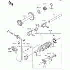 Bayou 400 4X4 (KLF400-B1) Валы и вилки переключения передач