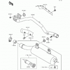 Bayou 400 4X4 (KLF400-B1) Глушитель