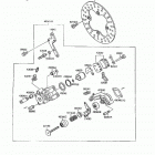 Mojave 250 (KSF250-A8) Задний тормоз