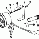 E250CXATF Quartach tachometer - flush mount - digital - plug...
