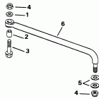 VE70ELETS Steering link kit (w / o power trim & tilt)