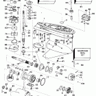 E150ELETG Gearcase - standard rotation - 25
