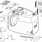 E200CXETF Engine cover - johnson - 200tx, 200cx, 225