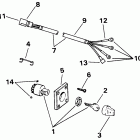E40ELETB Ignition switch & cable - 40te, 40ttl