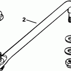 E115TLETS Steering link kit (w / power trim & tilt)