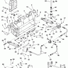 E115MLEND Transom bracket assy. - quiet rider