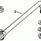 E115MLEND Steering link kit (w / power trim & tilt)