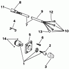 E85TTLEND Ignition switch & cable