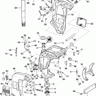 E115MLEND Stern bracket - power trim / tilt