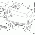 E120TXEND Engine cover - evinrude 120-140 models