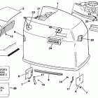 E225TLENR Engine cover - johnson - 200tx, 200cx, 225t, 225p,...