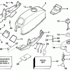HE3RENR Motor cover - johnson  /  evinrude & integral fuel...