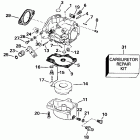 E55RWLENM Carburetor - 55 models-15 in. transom early produc...