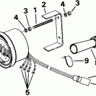 E250CZEND Quartach tachometer - flush mount - digital - plug...