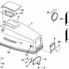 E50JENJ Engine cover - evinrude 25-40