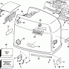 E225TLENR Engine cover - johnson - 185