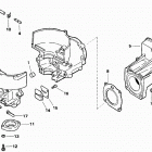 HE3RENR Cylinder & crankcase, reed valve
