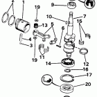E4RDHENM Коленчатый вал & Поршень