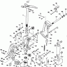 E115MLEND Stern bracket - manual tilt models