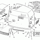E225TLENR Engine cover - evinrude - 200tx, 200cx, 225t, 225p...