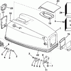 E55RWLENM Engine cover - evinrude electric start models
