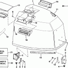 E175TXEID Engine cover - johnson-150 / 175 only