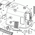 E250CXEIE Engine cover - evinrude 300 models